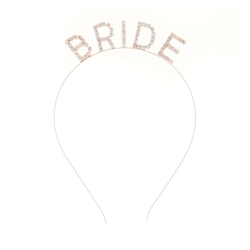 Windsor BRIDE rhinestone gold headband NWOT